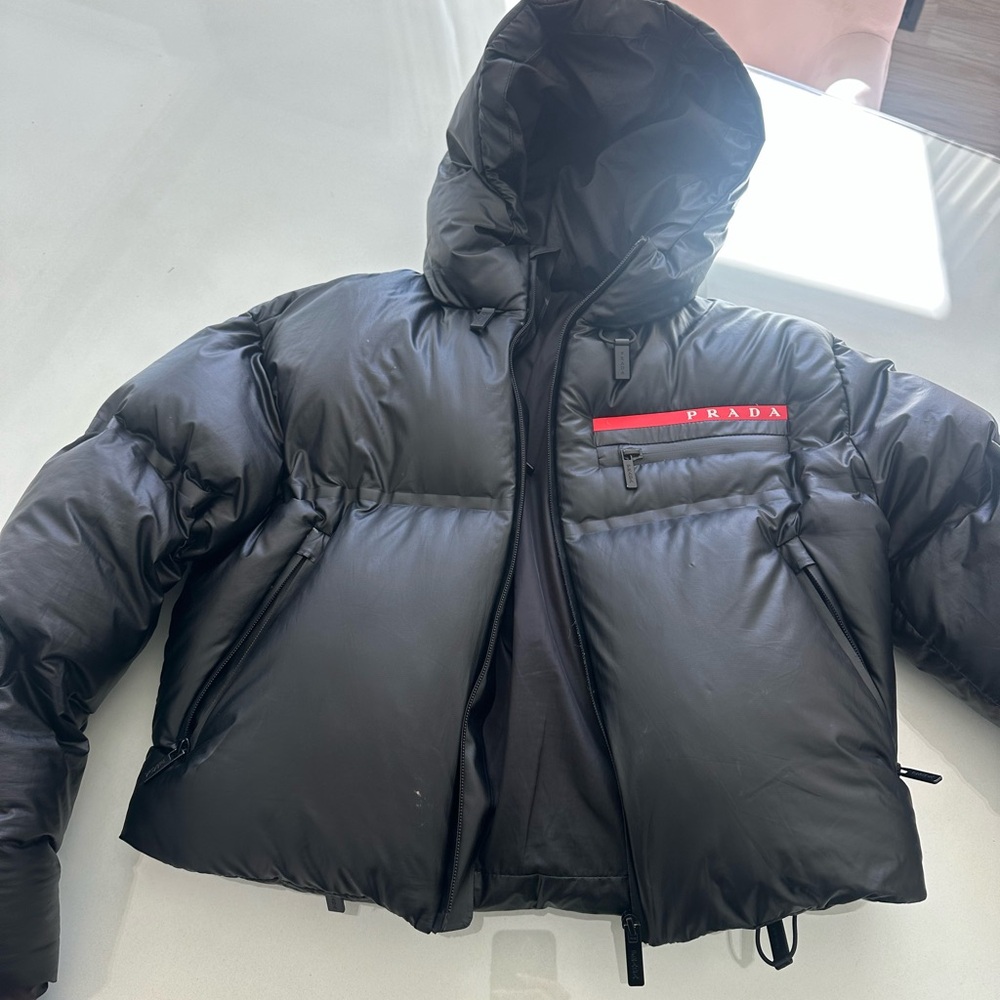Prada Puffer Jacket in Black